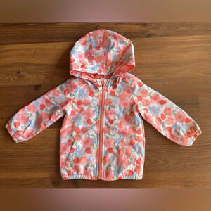 NWOT Carters Spring Floral Baby Girl Rain Jacket/Coat